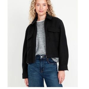 Old Navy Women's Black Utility Jacket